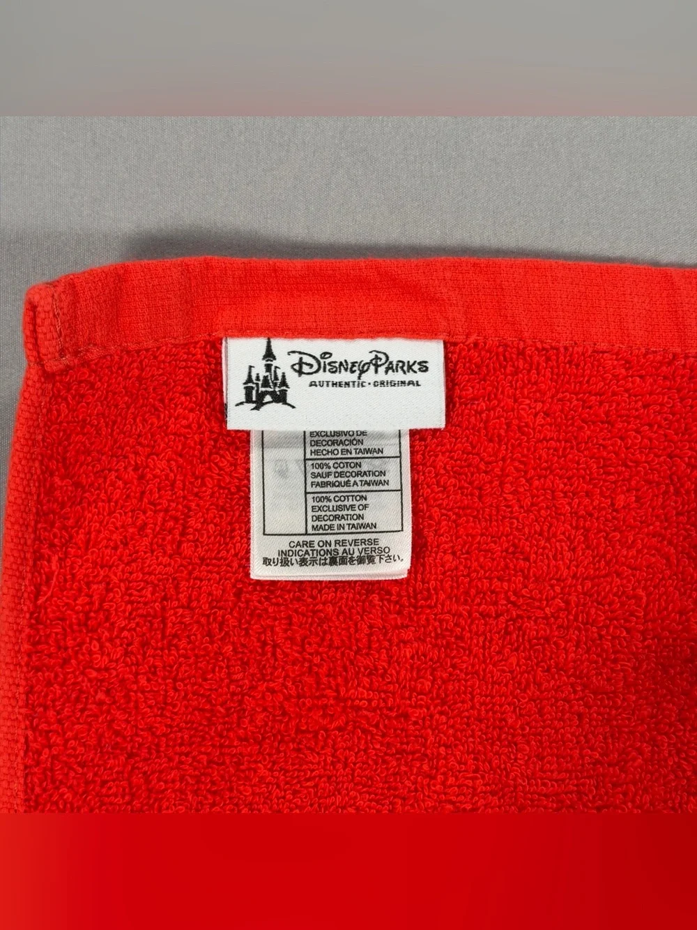 Disney Parks Mickey Mouse Spicy Kitchen Towel Set 2 Hand Dish Towels Red Black